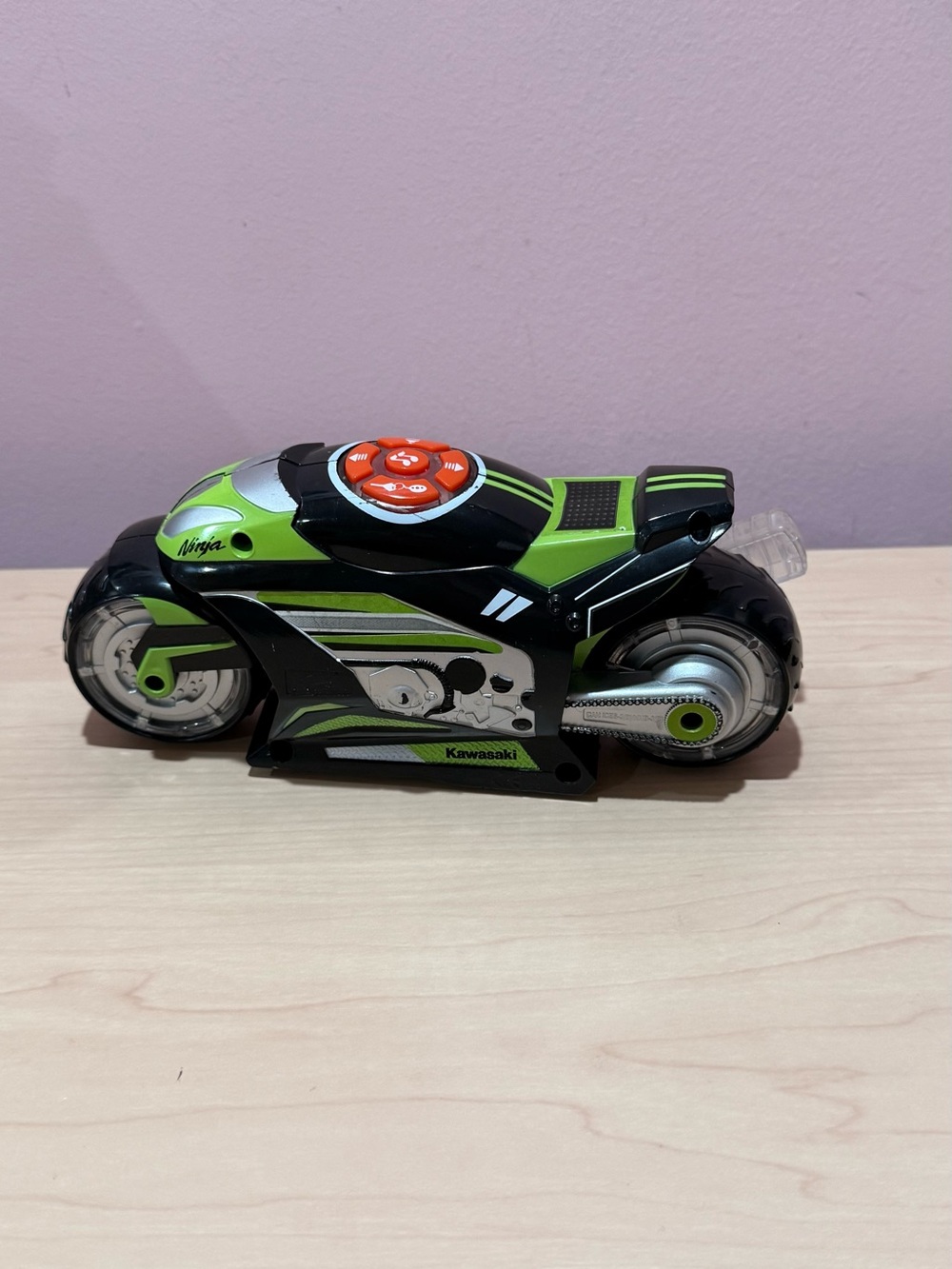 Green & Black Kids Toy Motorcycle with Sound Buttons